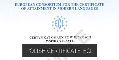 polish certificate ECL